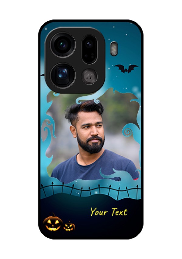 Oppo Find X9 Pro 5G Custom Glass Phone Case - Halloween Frame Design