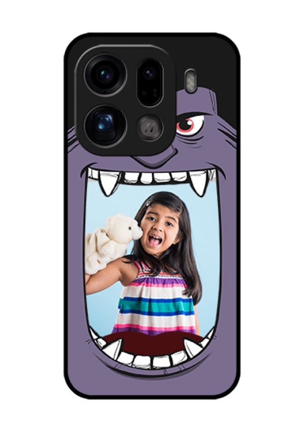 Oppo Find X9 Pro 5G Custom Glass Phone Case - Angry Monster Design