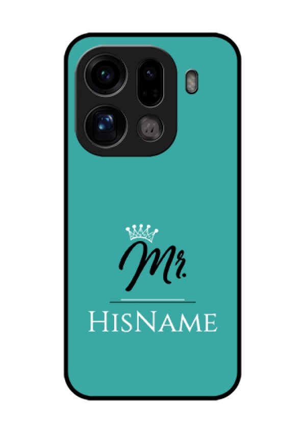 Oppo Find X9 Pro 5G Custom Glass Phone Case - Mr With Name Design