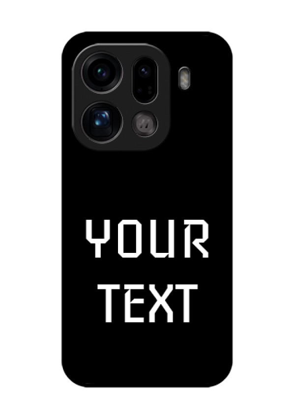 Oppo Find X9 Pro 5G Custom Glass Phone Case - Your Name Design