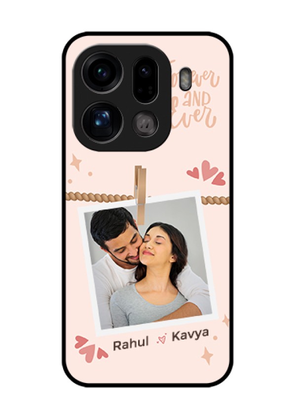 Oppo Find X9 Pro 5G Custom Glass Phone Case - Forever And Ever Love Design