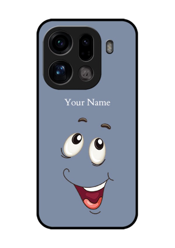 Oppo Find X9 Pro 5G Custom Glass Phone Case - Laughing Cartoon Face Design