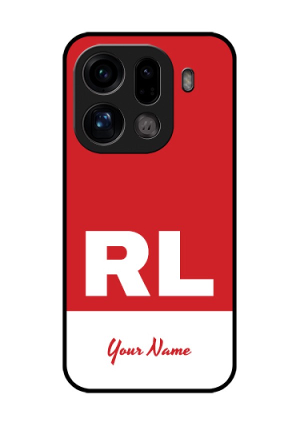 Oppo Find X9 Pro 5G Custom Glass Phone Case - Dual Tone Custom Text Design