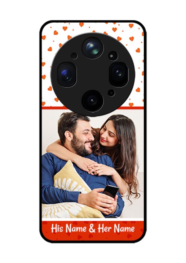 Oppo Find X9 Ultra 5G Custom Glass Phone Case - Orange Love Symbol Design