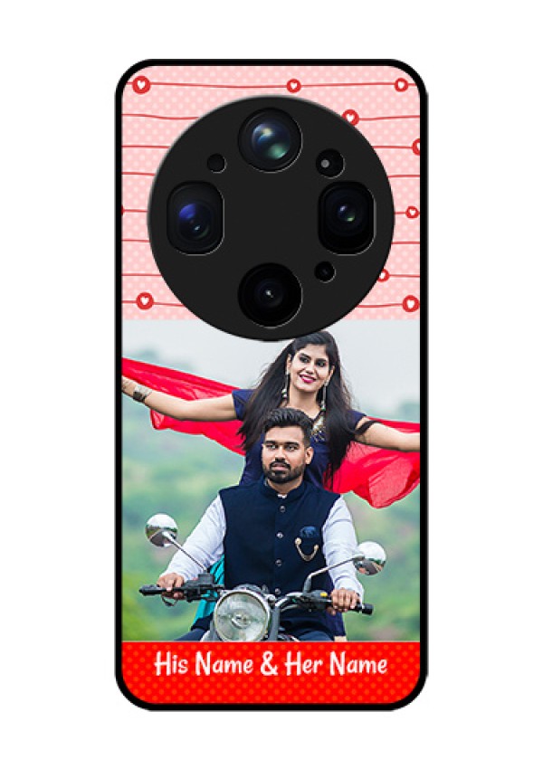 Oppo Find X9 Ultra 5G Custom Glass Phone Case - Red Pattern Case Design