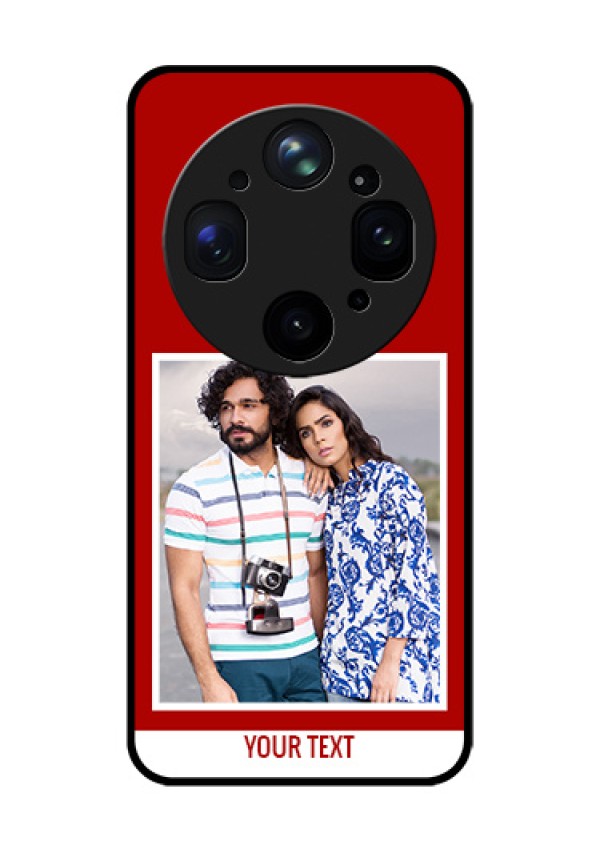 Oppo Find X9 Ultra 5G Custom Glass Phone Case - Red Color Design