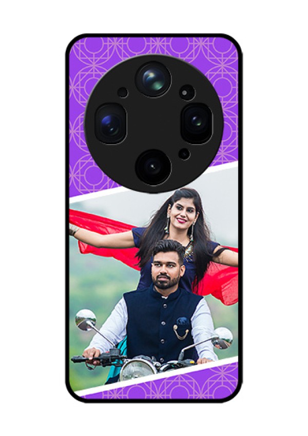 Oppo Find X9 Ultra 5G Custom Glass Phone Case - Violet Color Pattern Design