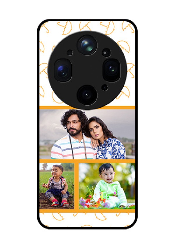 Oppo Find X9 Ultra 5G Custom Glass Phone Case - Yellow Pattern Design