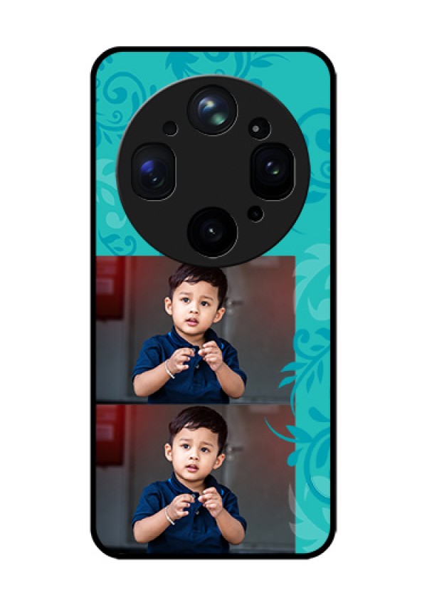Oppo Find X9 Ultra 5G Custom Glass Phone Case - With Photo And Green Floral Design