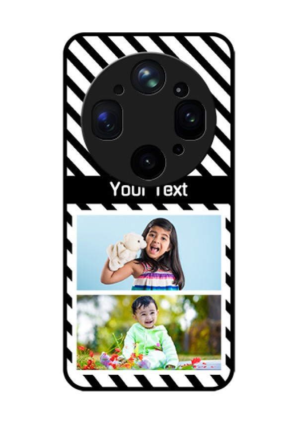 Oppo Find X9 Ultra 5G Custom Glass Phone Case - Black And White Stripes Design
