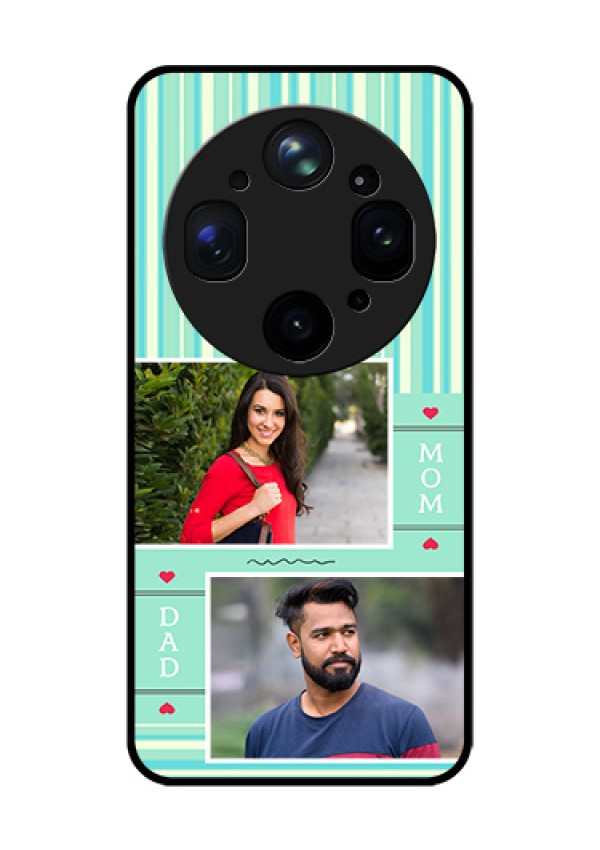 Oppo Find X9 Ultra 5G Custom Glass Phone Case - Mom & Dad Pic Design