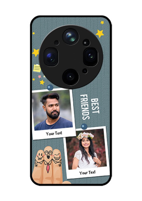 Oppo Find X9 Ultra 5G Custom Glass Phone Case - Sticky Frames And Friendship Design