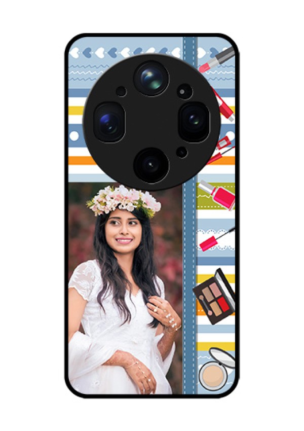 Oppo Find X9 Ultra 5G Custom Glass Phone Case - Makeup Icons Design