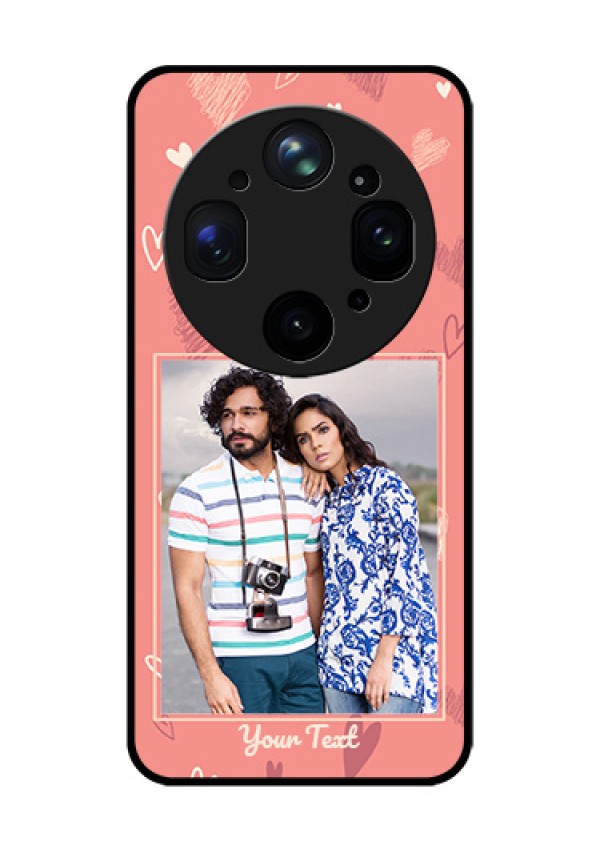 Oppo Find X9 Ultra 5G Custom Glass Phone Case - Love Doodle Art Design