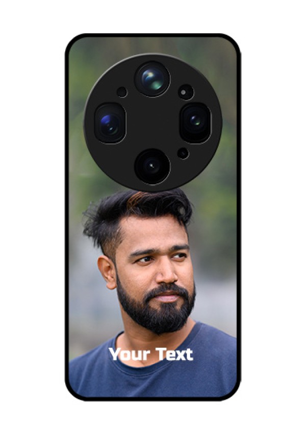 Oppo Find X9 Ultra 5G Custom Glass Phone Case - Photo With Text Design