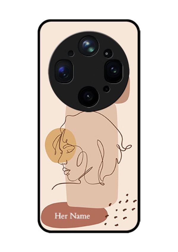 Oppo Find X9 Ultra 5G Custom Glass Phone Case - Calm Woman Line Art Design
