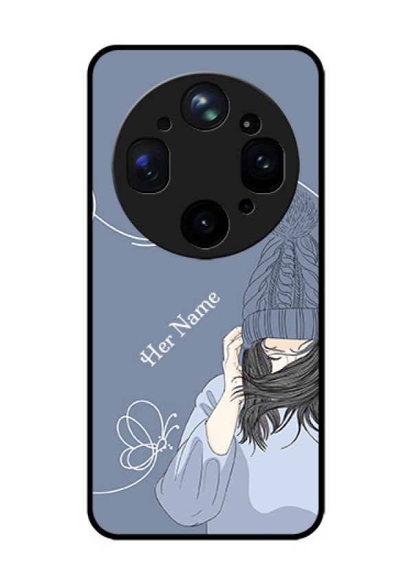 Oppo Find X9 Ultra 5G Custom Glass Phone Case - Girl In Winter Outfit Design