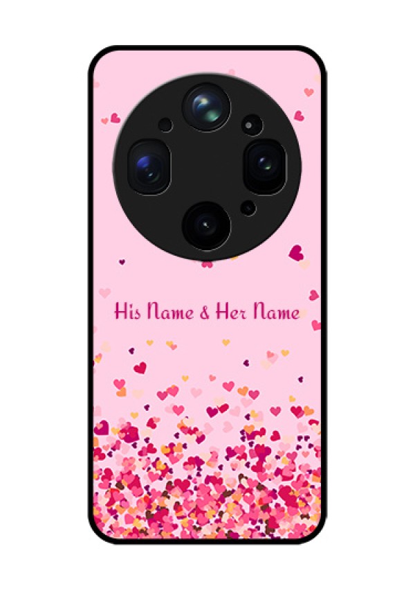 Oppo Find X9 Ultra 5G Custom Glass Phone Case - Floating Hearts Design