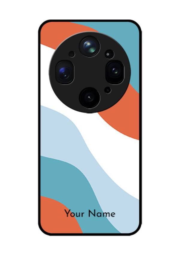 Oppo Find X9 Ultra 5G Custom Glass Phone Case - Coloured Waves Design