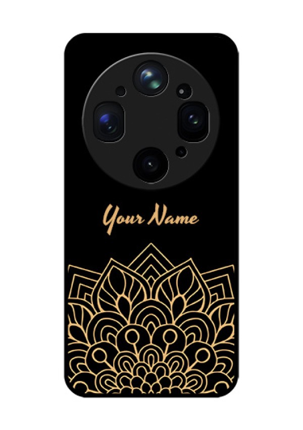 Oppo Find X9 Ultra 5G Custom Glass Phone Case - Golden Mandala Design