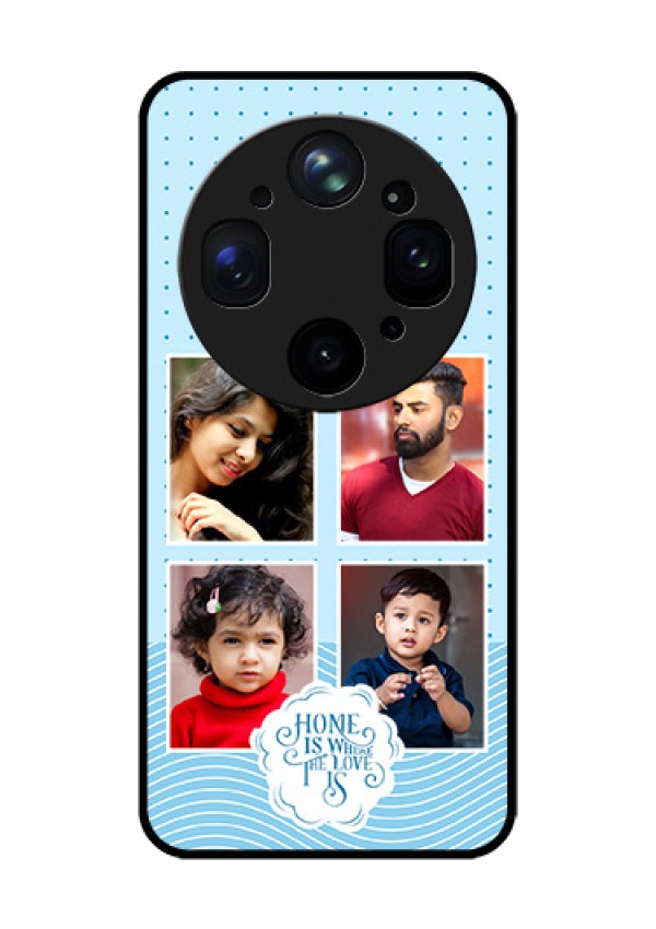 Oppo Find X9 Ultra 5G Custom Glass Phone Case - Cute Love Quote With 4 Pic Upload Design