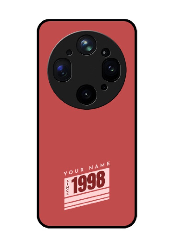 Oppo Find X9 Ultra 5G Custom Glass Phone Case - Red Custom Year Of Birth Design