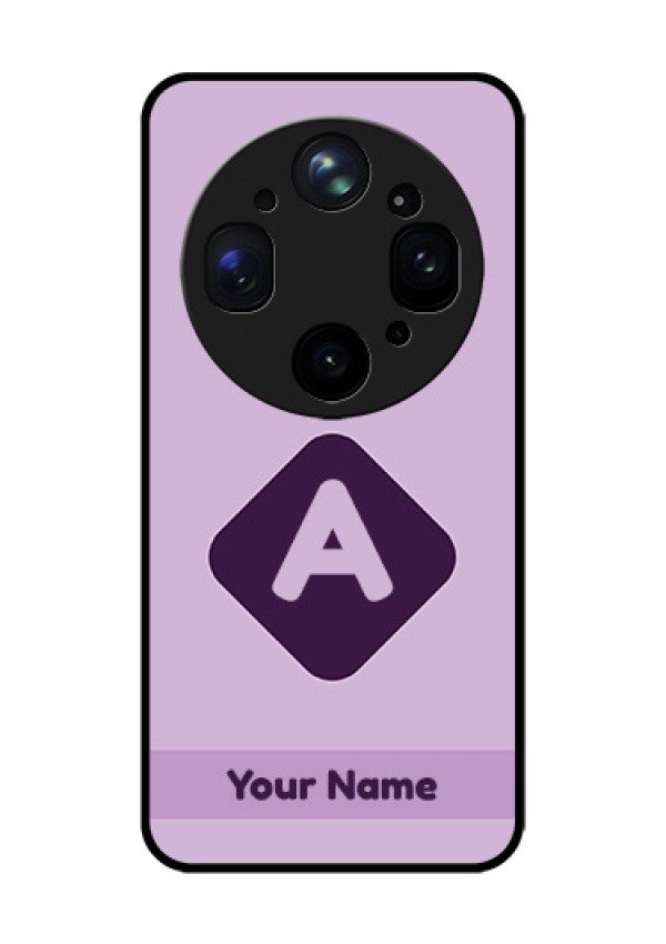 Oppo Find X9 Ultra 5G Custom Glass Phone Case - Custom Letter In Curved Badge Design
