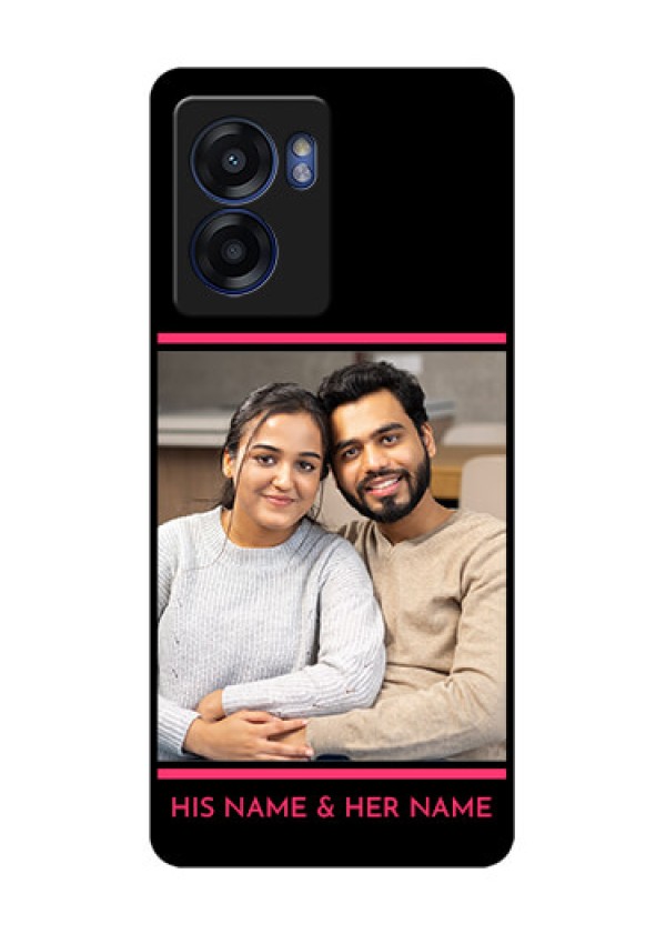 Oppo K10 5G Custom Glass Mobile Case - with Add Text Design