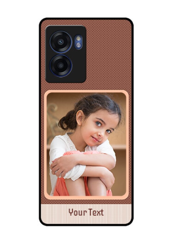 Oppo K10 5G Custom Glass Phone Case - Simple Pic Upload Design