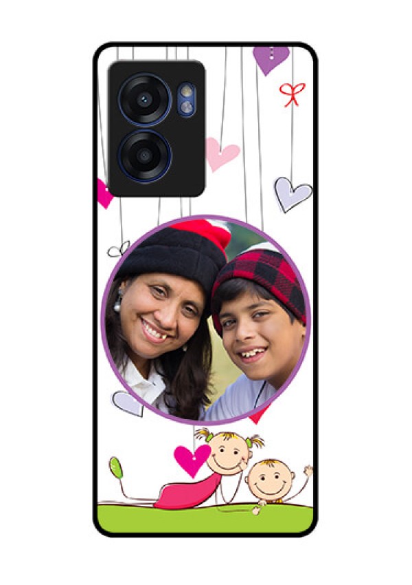 Oppo K10 5G Photo Printing on Glass Case - Cute Kids Phone Case Design