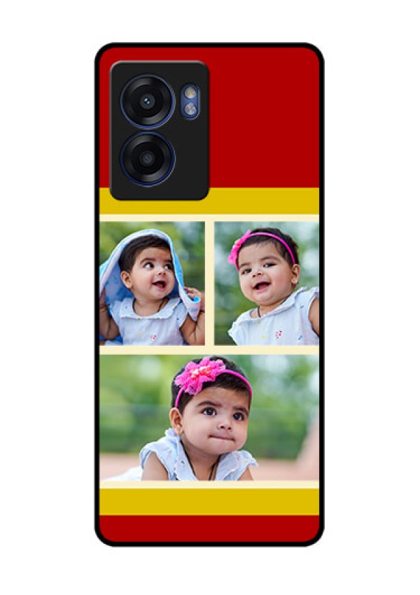 Oppo K10 5G Custom Glass Mobile Case - Multiple Pic Upload Design