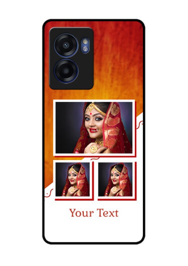 Oppo K10 5G Custom Glass Phone Case - Wedding Memories Design