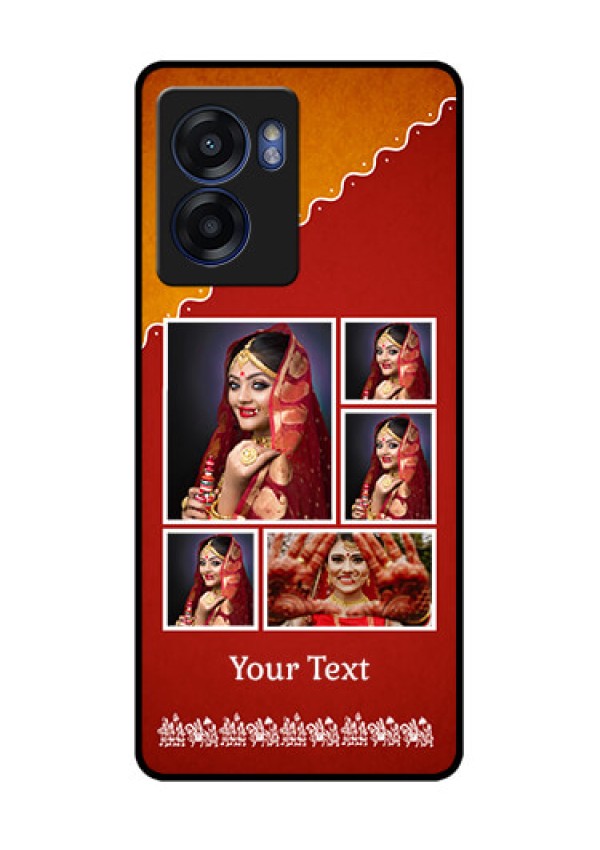 Oppo K10 5G Personalized Glass Phone Case - Wedding Pic Upload Design