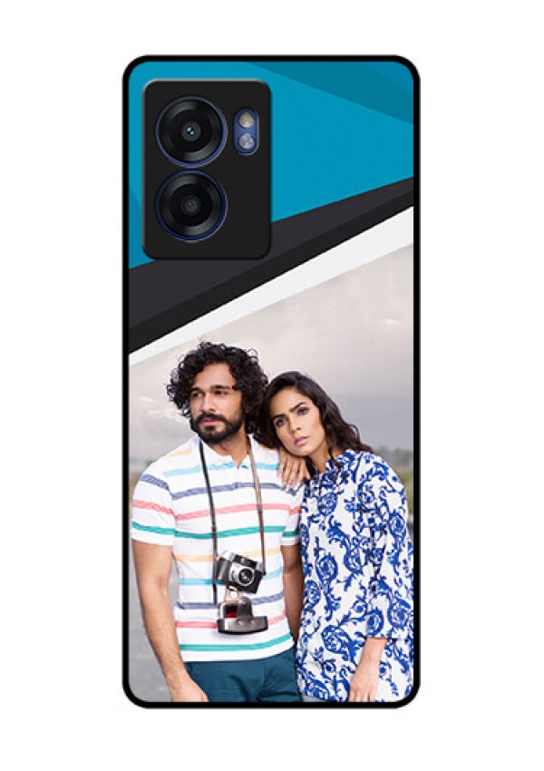 Oppo K10 5G Photo Printing on Glass Case - Simple Pattern Photo Upload Design
