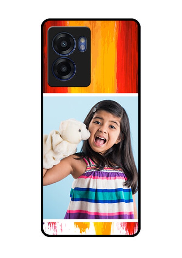 Oppo K10 5G Personalized Glass Phone Case - Multi Color Design