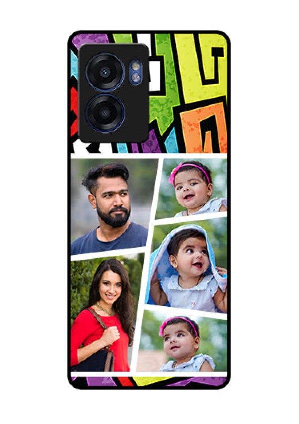 Oppo K10 5G Custom Glass Phone Case - Graffiti pattern Design