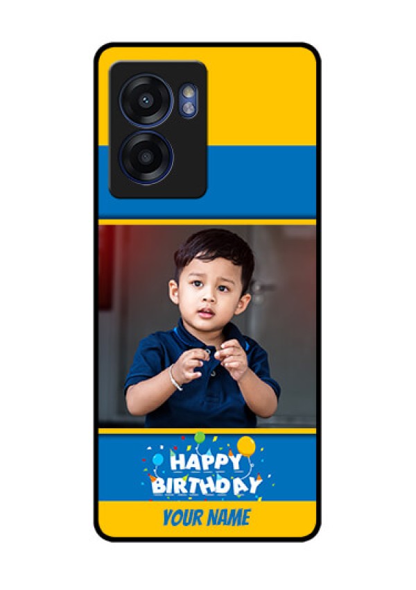 Oppo K10 5G Custom Glass Mobile Case - Birthday Wishes Design