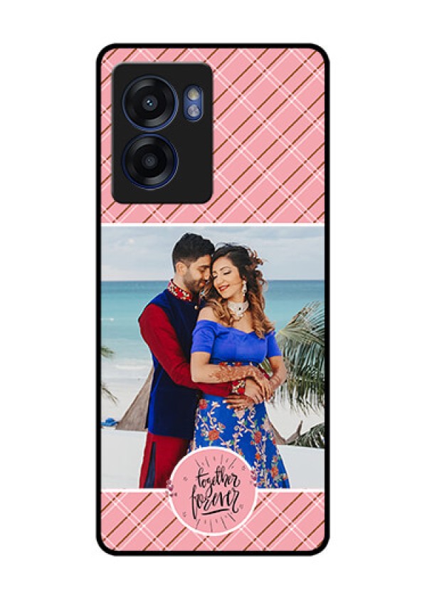 Oppo K10 5G Personalized Glass Phone Case - Together Forever Design