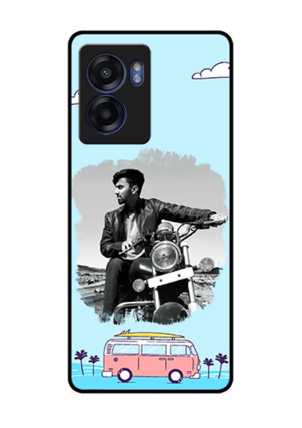 Oppo K10 5G Photo Printing on Glass Case - Travel & Adventure Design
