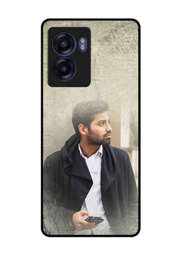 Oppo K10 5G Custom Glass Phone Case - with vintage design