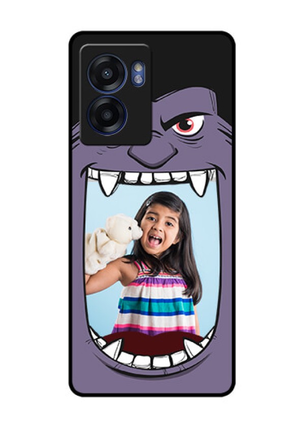 Oppo K10 5G Custom Glass Phone Case - Angry Monster Design