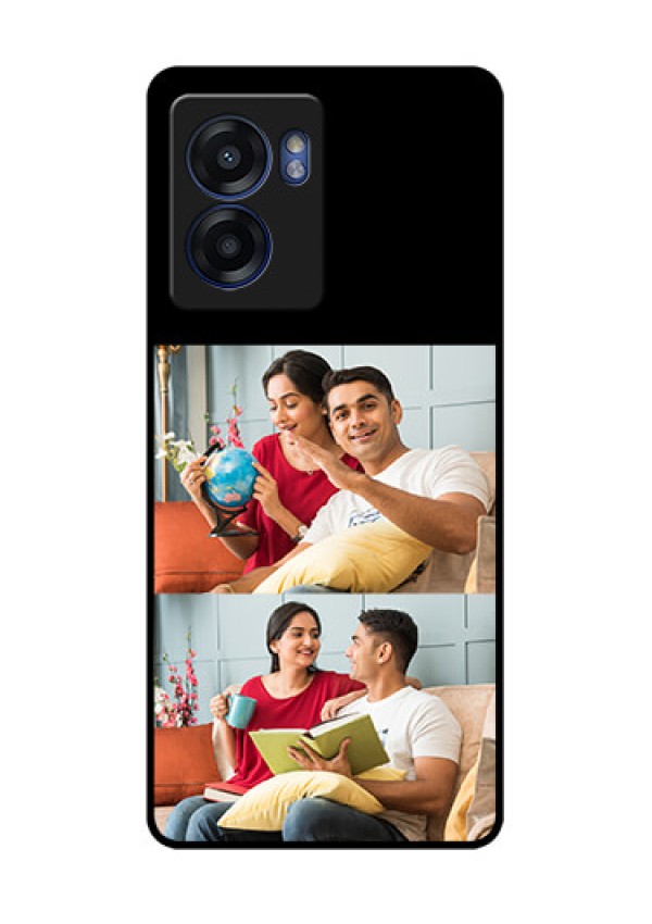 Oppo K10 5G 2 Images on Glass Phone Cover