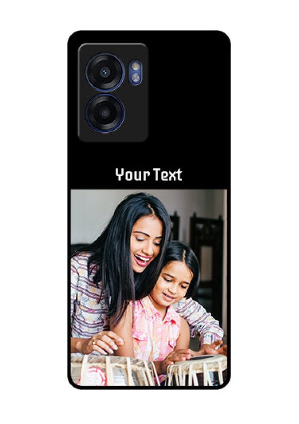 Oppo K10 5G Photo with Name on Glass Phone Case
