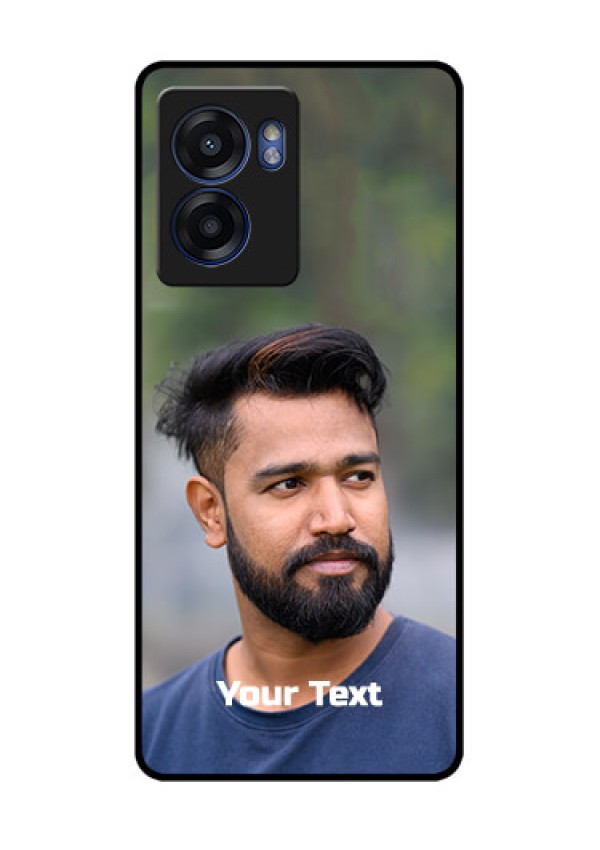 Oppo K10 5G Glass Mobile Cover: Photo with Text