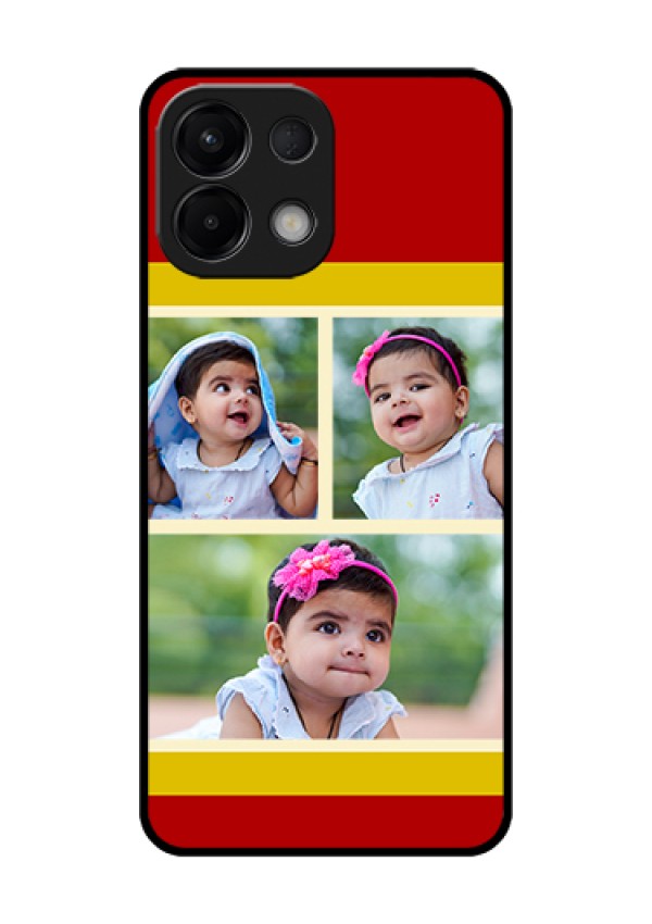 Oppo K13 5G Custom Glass Phone Case - Multiple Pic Upload Design