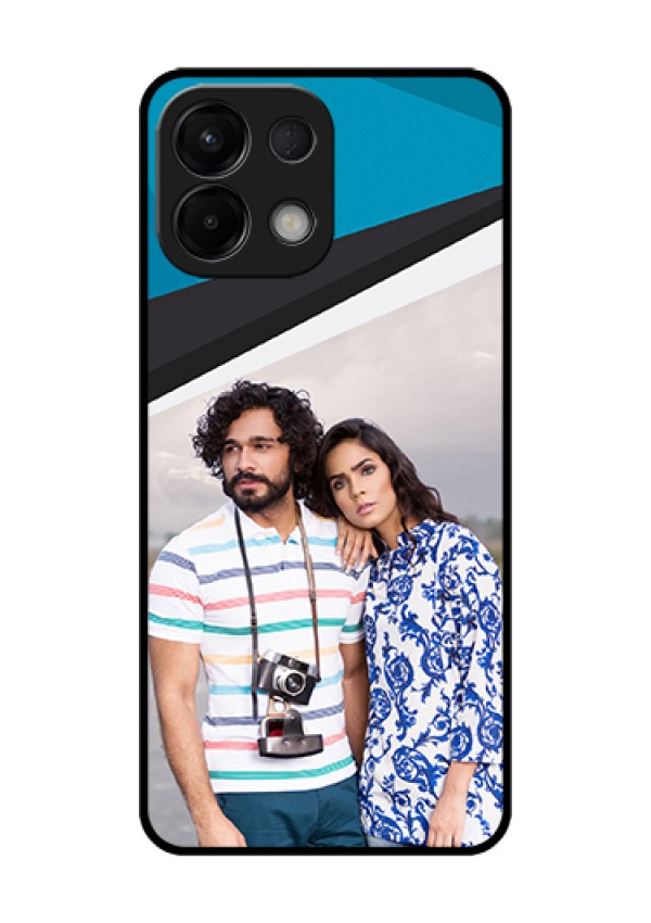 Oppo K13 5G Custom Glass Phone Case - Simple Pattern Photo Upload Design