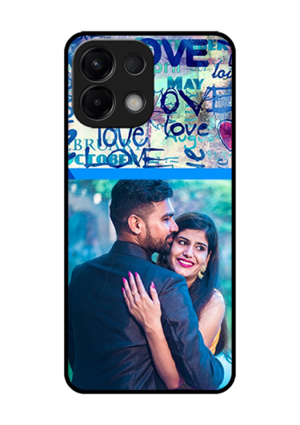 Oppo K13 5G Custom Glass Phone Case - Colorful Love Design