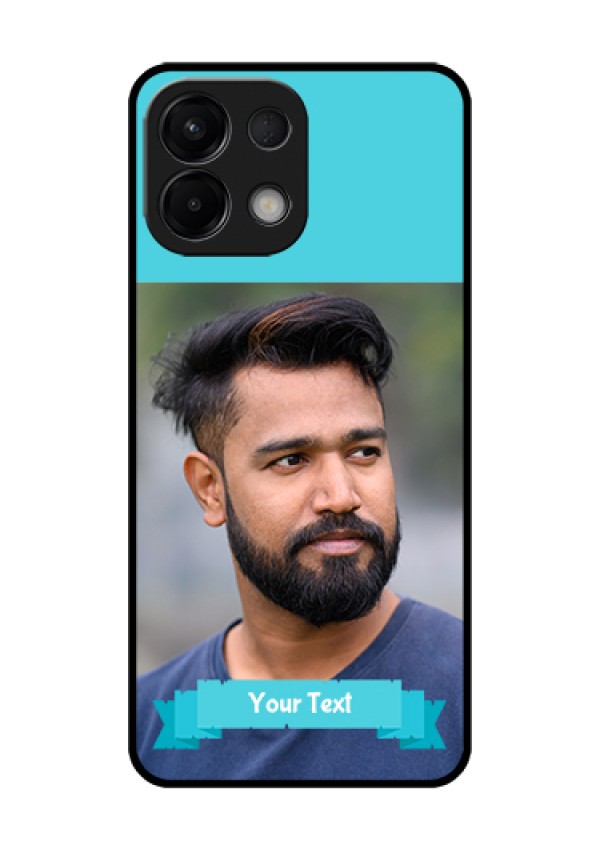 Oppo K13 5G Custom Glass Phone Case - Blue Color Design