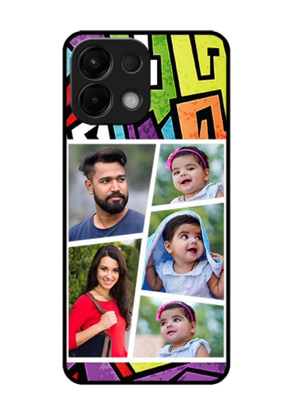 Oppo K13 5G Custom Glass Phone Case - Graffiti Pattern Design
