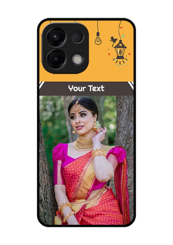 Oppo K13 5G Custom Glass Phone Case - With Family Picture And Icons